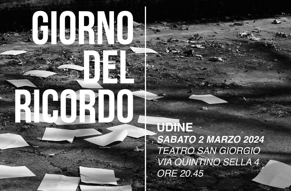 Giorno del Ricordo: il concerto “Tanto Lontana Terra” chiude il programma di eventi del Comune di Udine