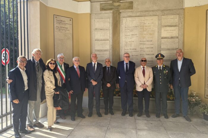 Diego Di Natale nel Famedio dei benemeriti di Udine